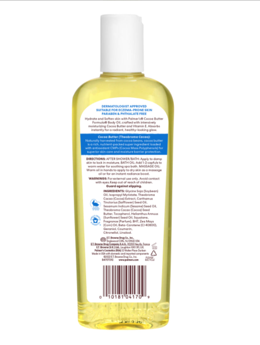 Palmer's Cocoa Butter Formula with Vitamin E - Moisturizing Body Oil