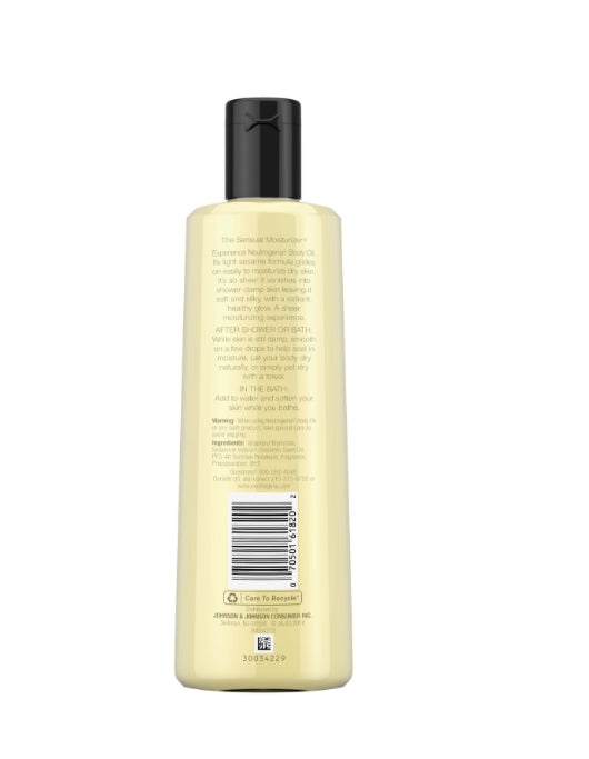 Neutrogena Body Oil, Light Sesame Formula For Dry Skin