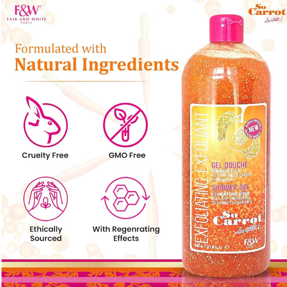 Fair & White So Carrot Body Scrub Body Wash 940ml