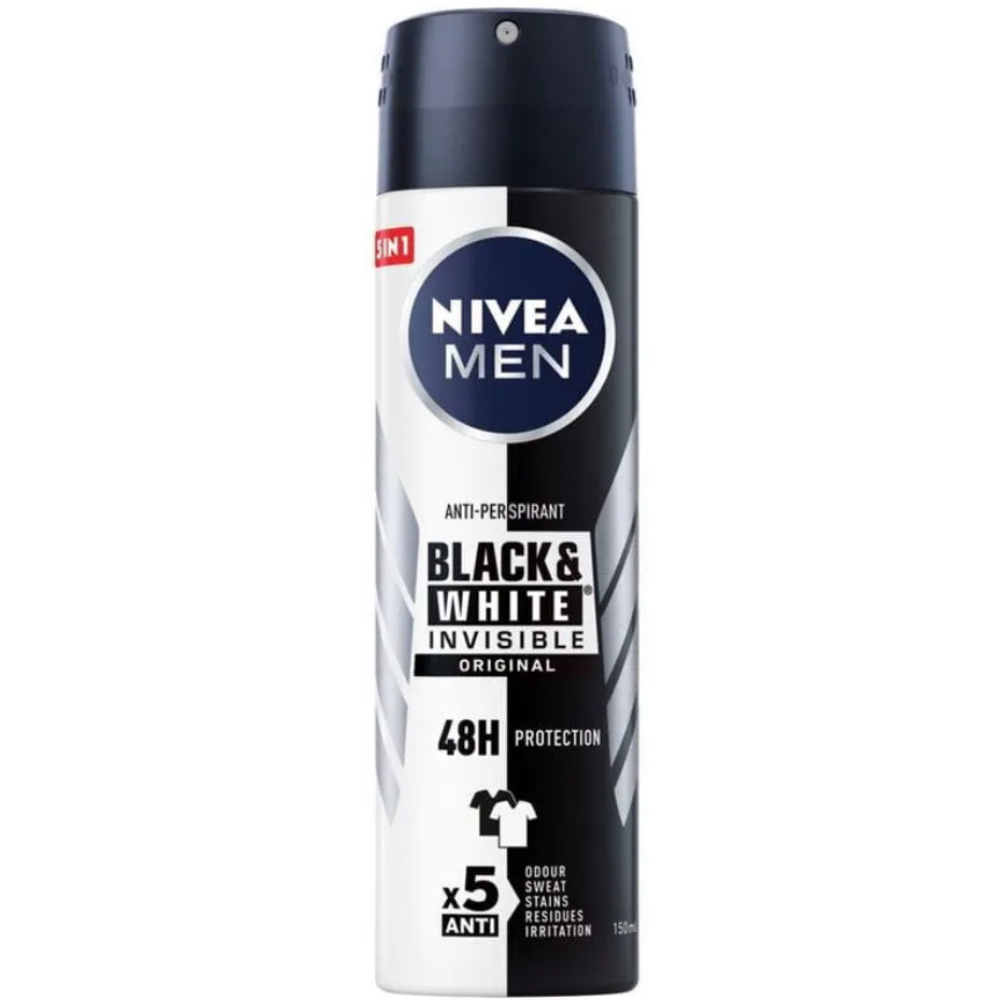 NIVEA BLACK & WHITE INVISIBLE CLEAR DEODORANT SPRAY
