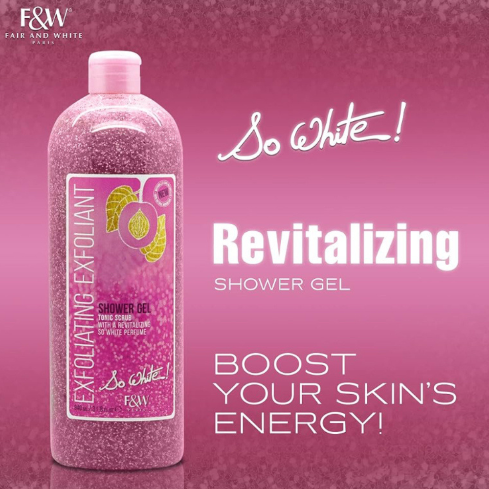 Fair & White so White Exfoliating Shower Gel/Tonic Scrub 940ml